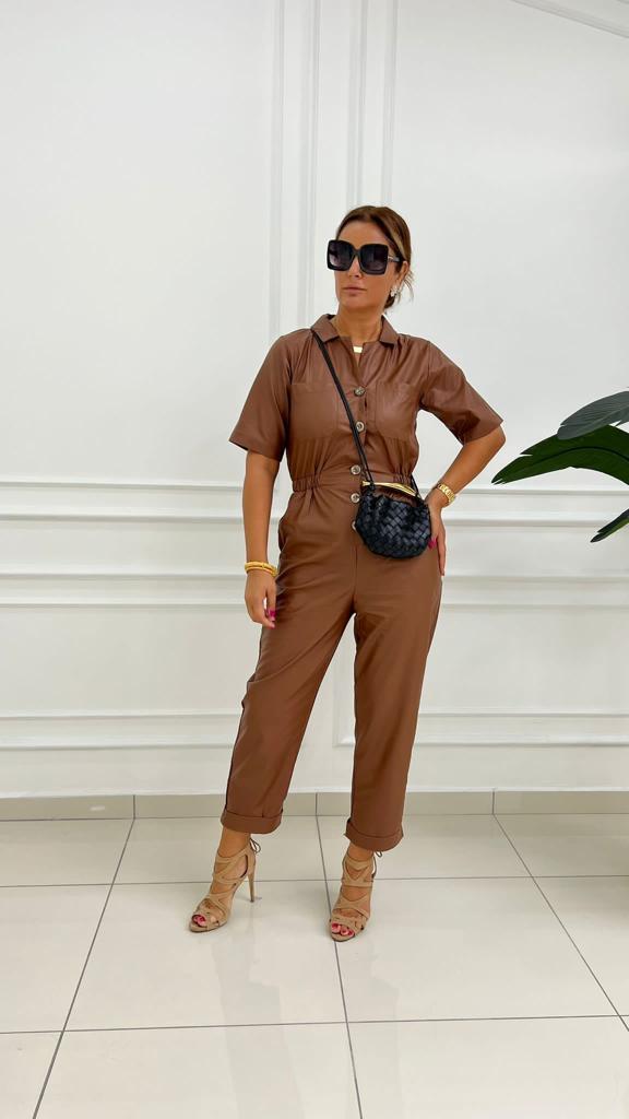 Belica Kadın Camel Tulum