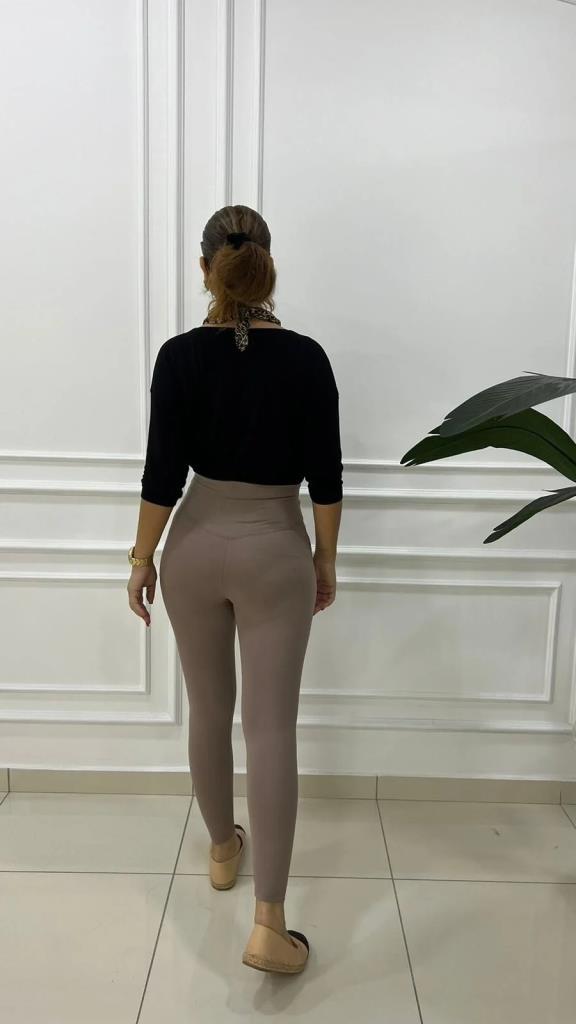 Bir Beden İnce Gösteren Vizon Tayt