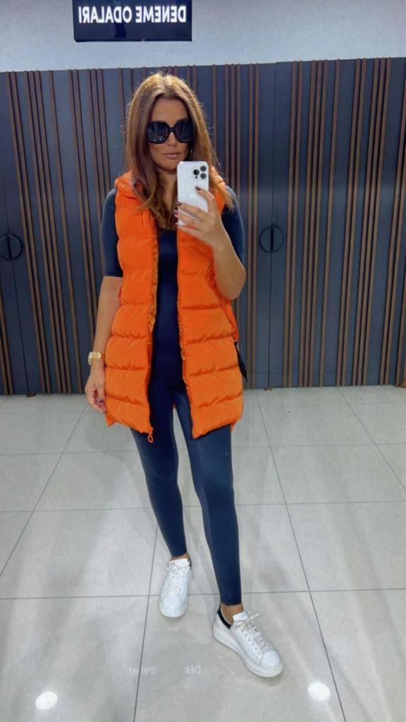 Bomdia Kadın Turuncu Yelek