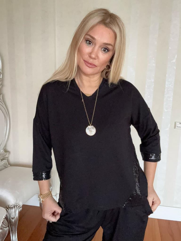 Bracca Siyah Pul Detaylı Takım