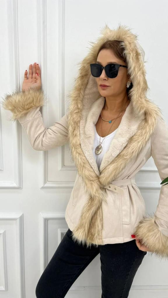 Carel Kadın Taş Rengi Mont