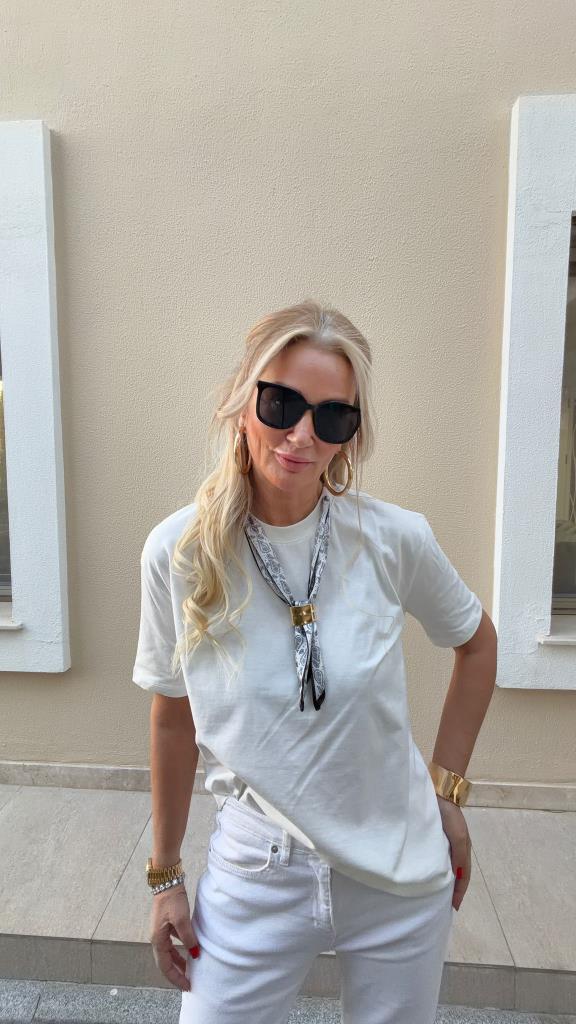 Chic Scard Ekru Tişört