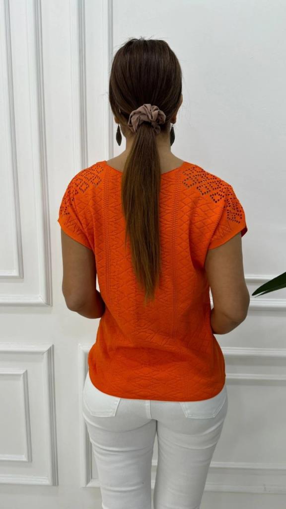 Clara Turuncu Triko
