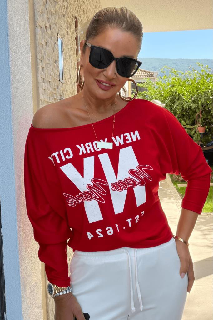 Emily Modal Bluz Kırmızı