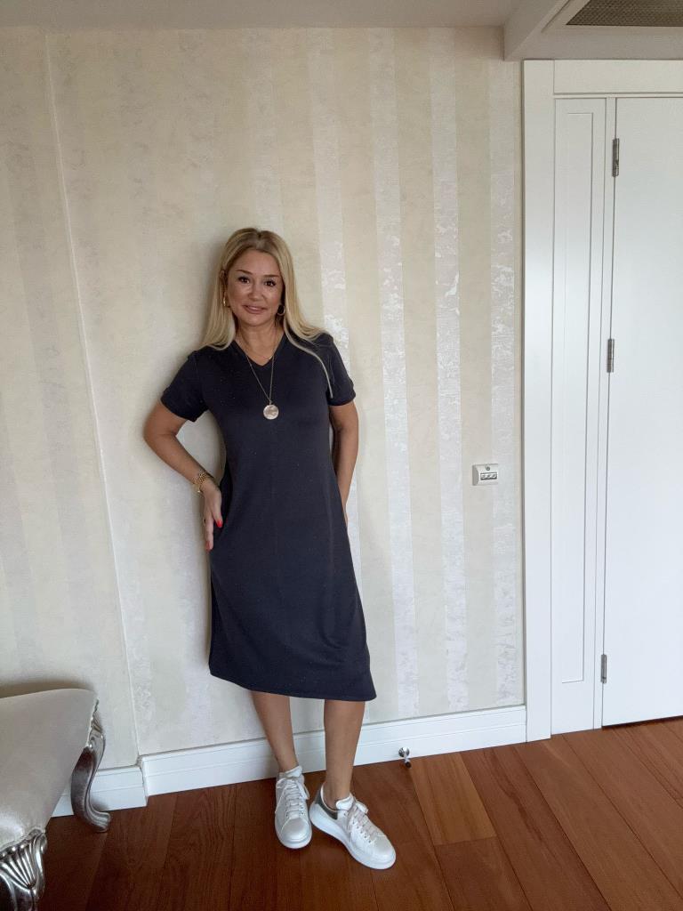 Jasse Antrasit Taşlı Elbise