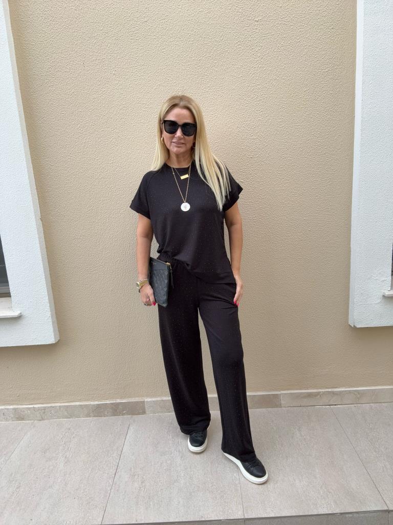 Jeka Siyah Taşlı Takım