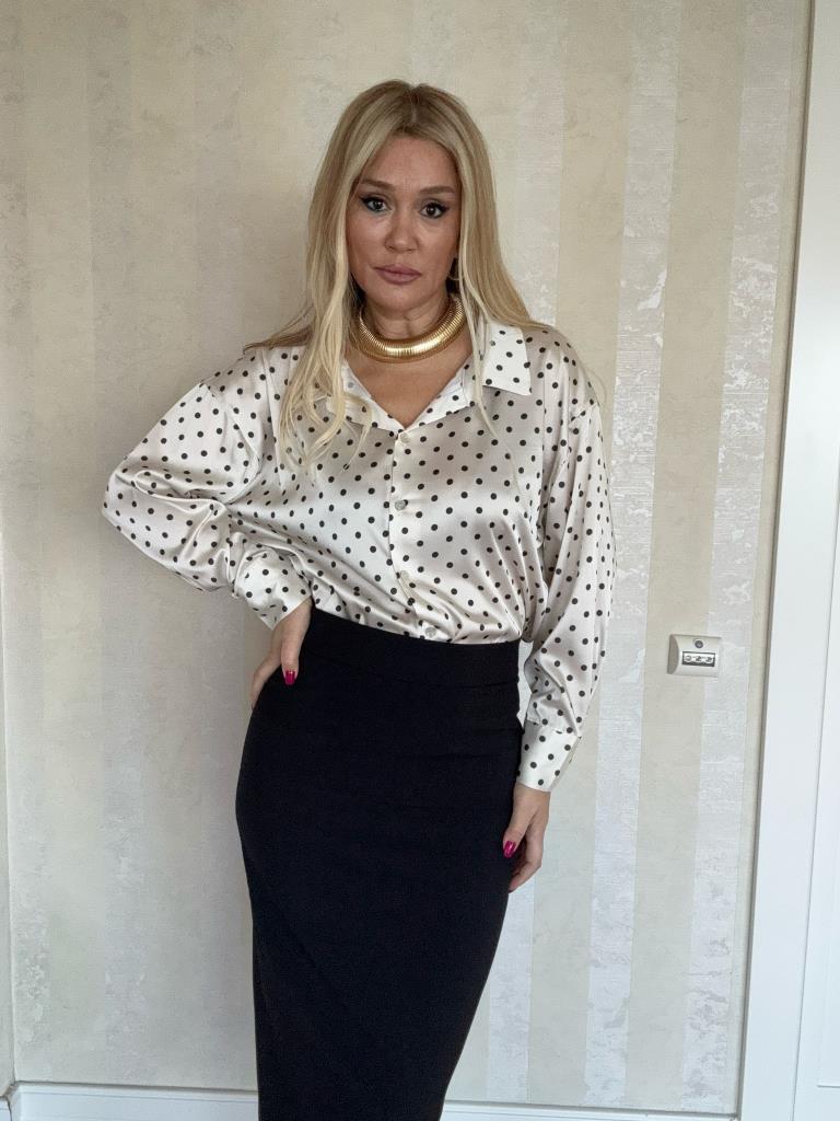 Karla Siyah Midi Boy Kalem Etek