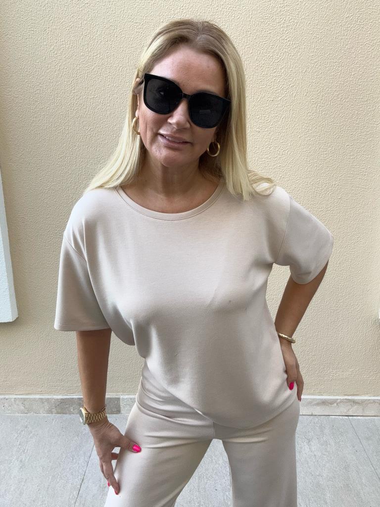 Lambrge İthal Kumaş Taş Rengi Takım