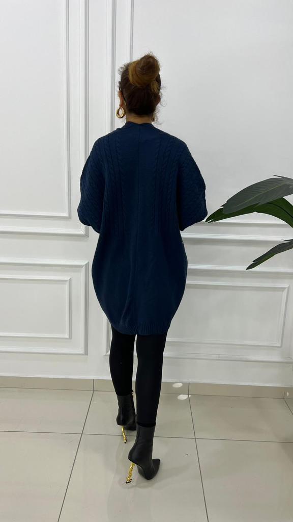 Longa Kadın Lacivert Hırka