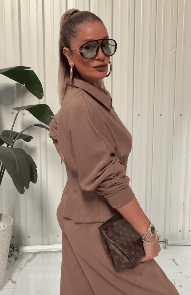 Lurapi Pileli Fermuarlı Takım Haki