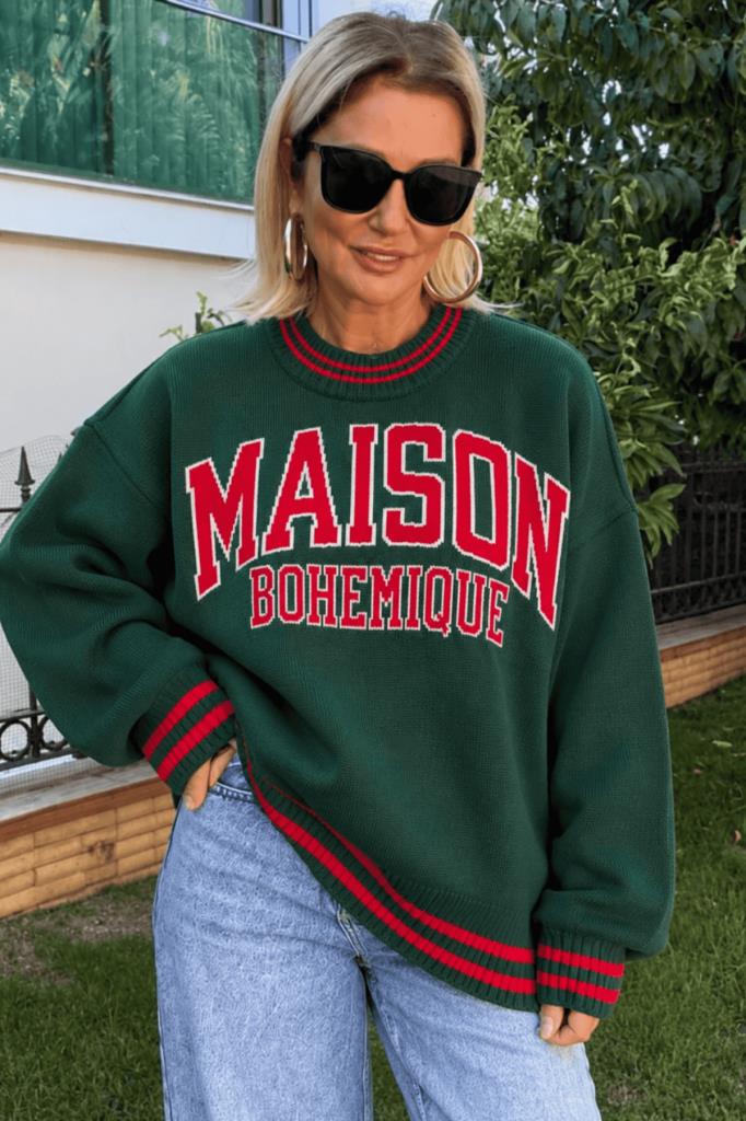 Maison Oversize Kazak Yeşil