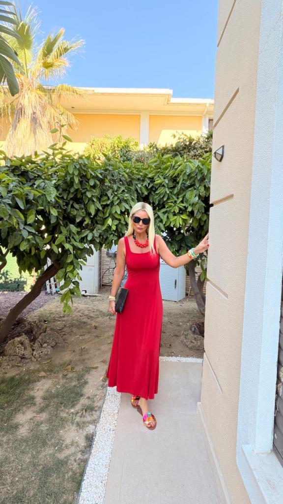 Megyle Elbise Kırmızı