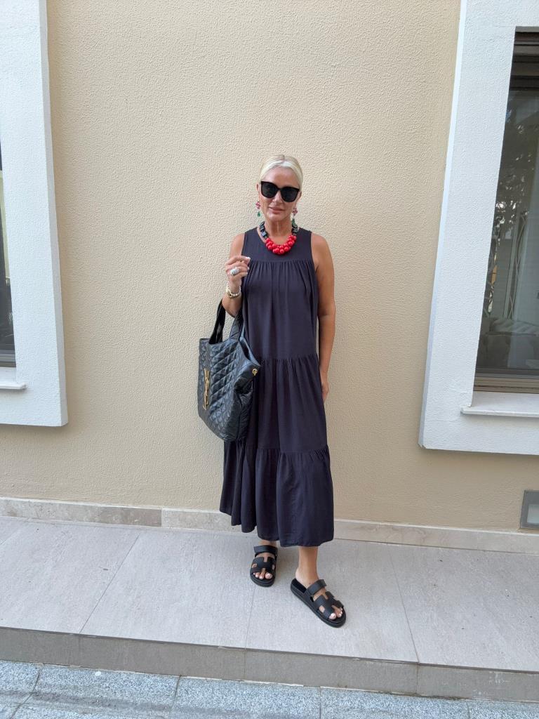 Merian Lacivert Elbise