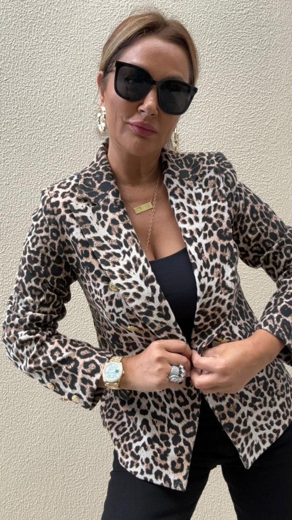 Nebula Leopar Blazer