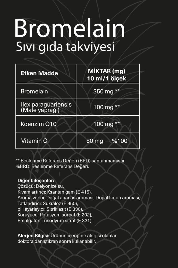 Ödem Savar Bromelain Sıvı Gıda Takviyesi 3 lü Set