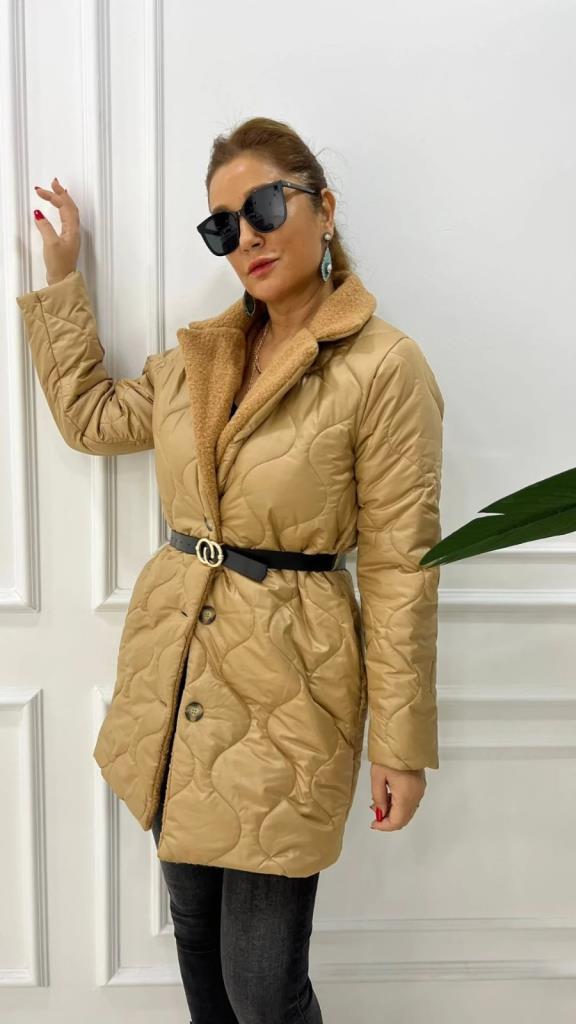 Ping Kadın Camel Mont