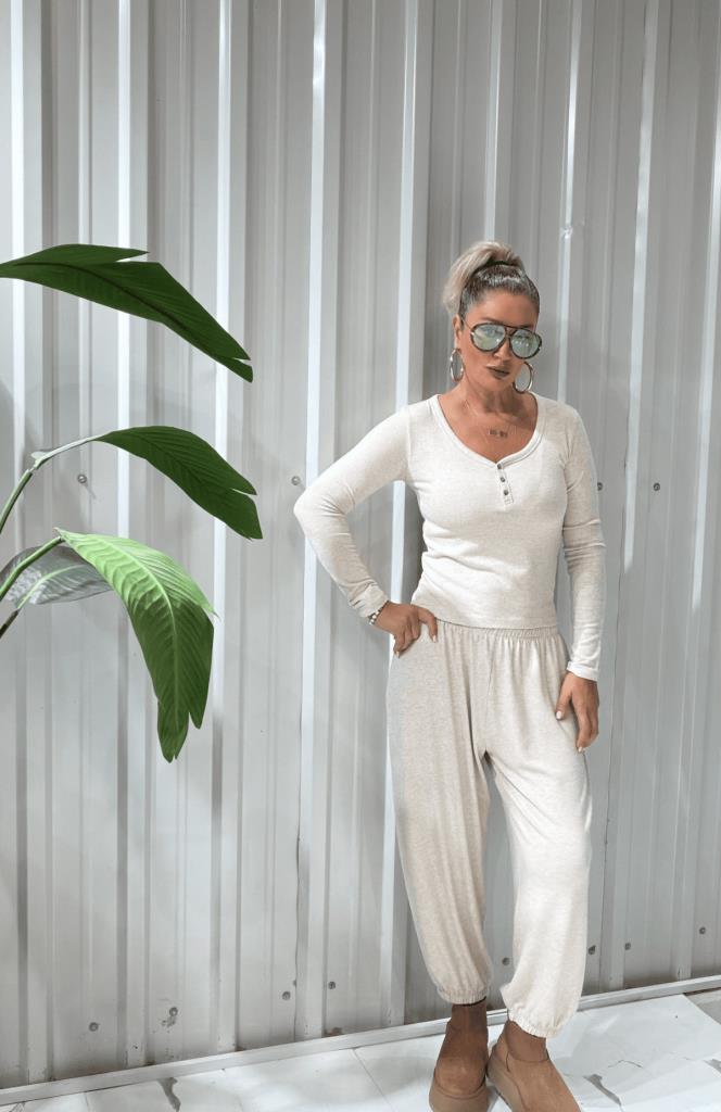 Rufy İthal Modal Yumoş Takım Bej