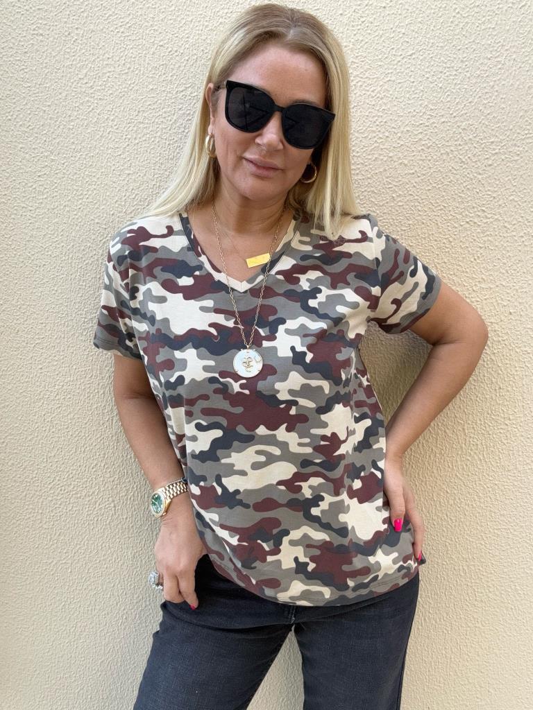 Sedy Asker Desenli T-shirt