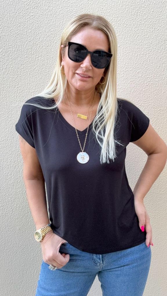 Sedy V Yaka Siyah Basic