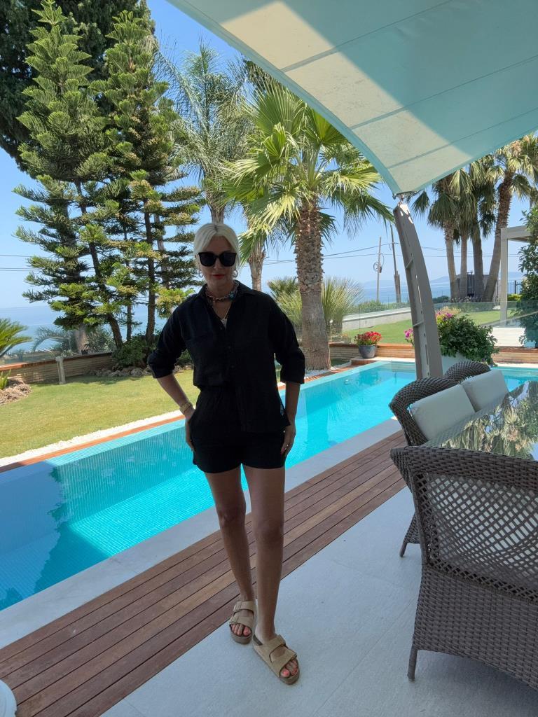 Selka Kadın Siyah Şortlu Takım