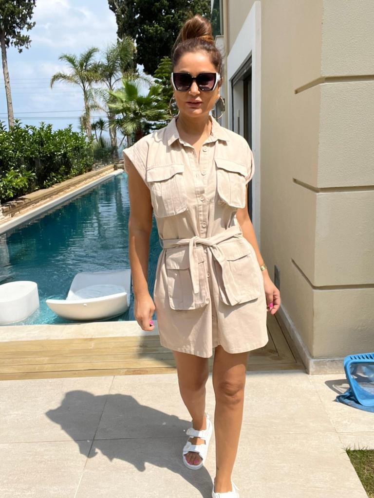 Senat Kadın Vizon Mini Elbise