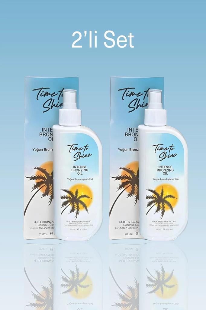 Shine Dark Bronzlaştırıcı Yağ 2 li Set