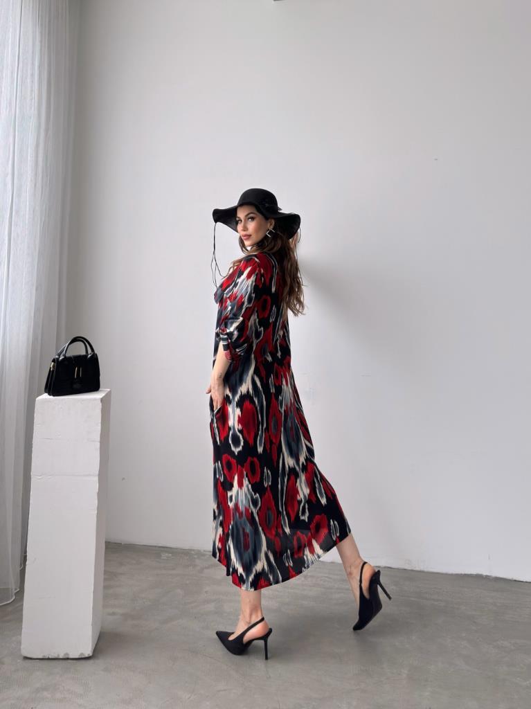 Silas Kırmızı Gömlek Elbise