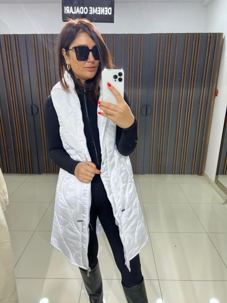 Tomas Kadın Beyaz Yelek