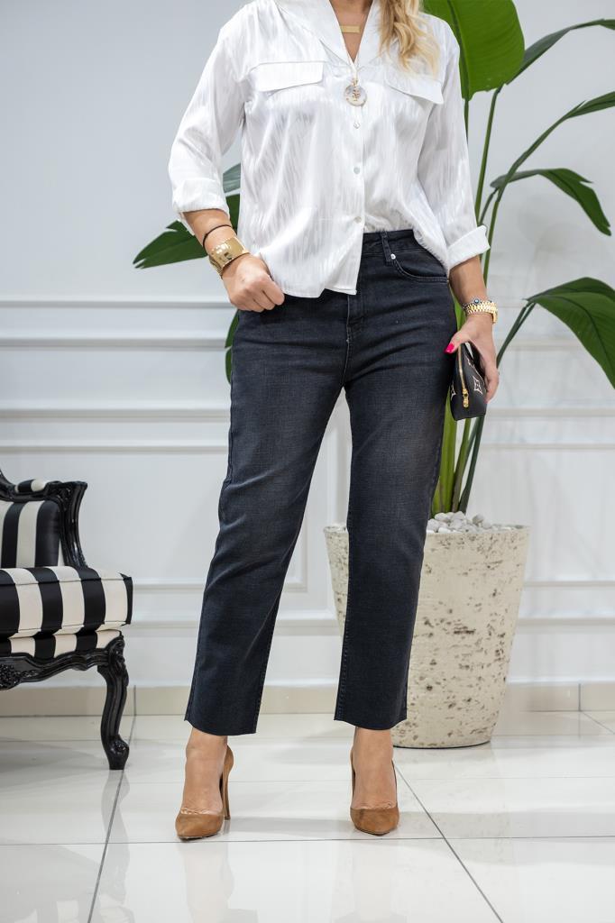 Wiens Kadın Füme Paça Kesik Kot Pantolon