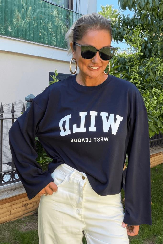 Wild Modal Bluz Lacivert