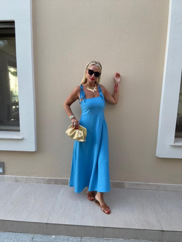 Worred İndigo Mavi Elbise