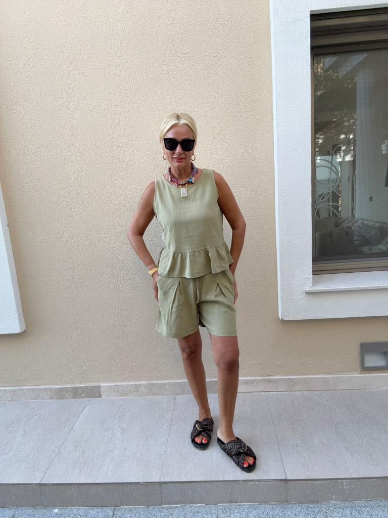 Yulse Haki Şortlu Takım