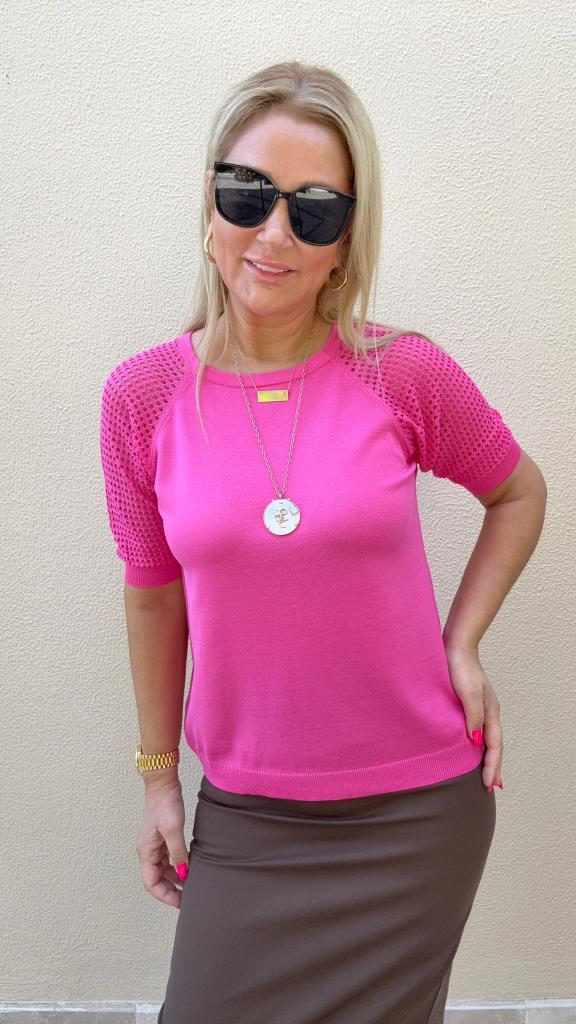 Zenya Pembe Büyük Beden Triko