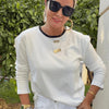 Ashley Biyeli İthal Modal Kumaş Basic Bluz Ekru