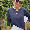 Ashley Biyeli İthal Modal Kumaş Basic Bluz Lacivert