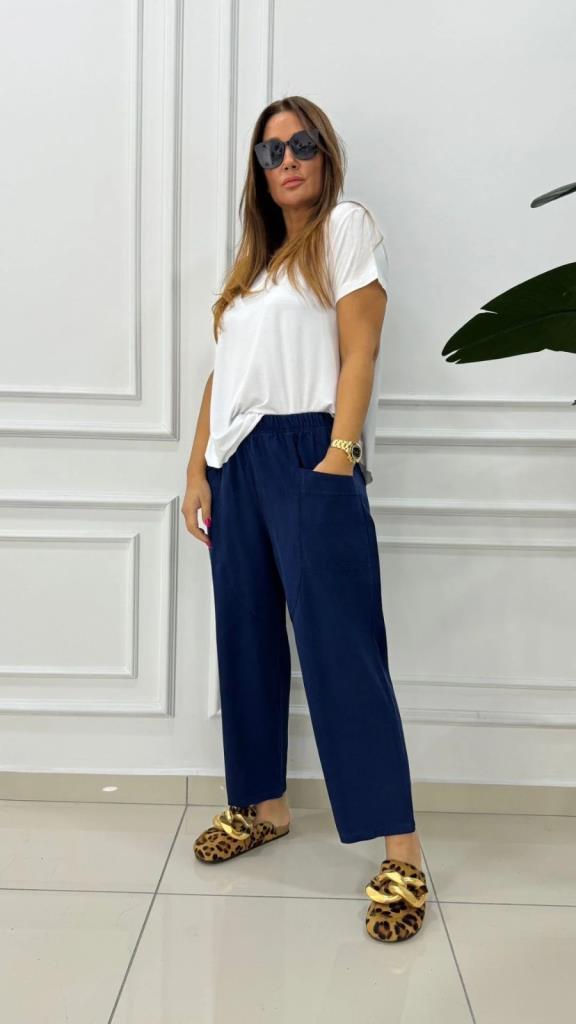 Berra Lacivert Pantolon