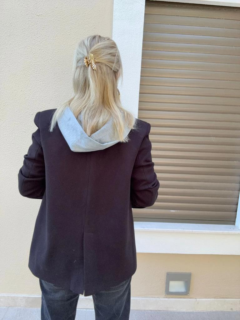 Boris Siyah Kaşe Ceket