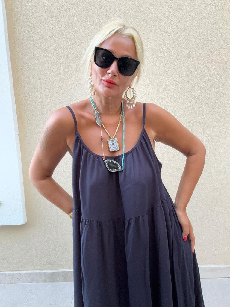 Capy Lacivert Elbise