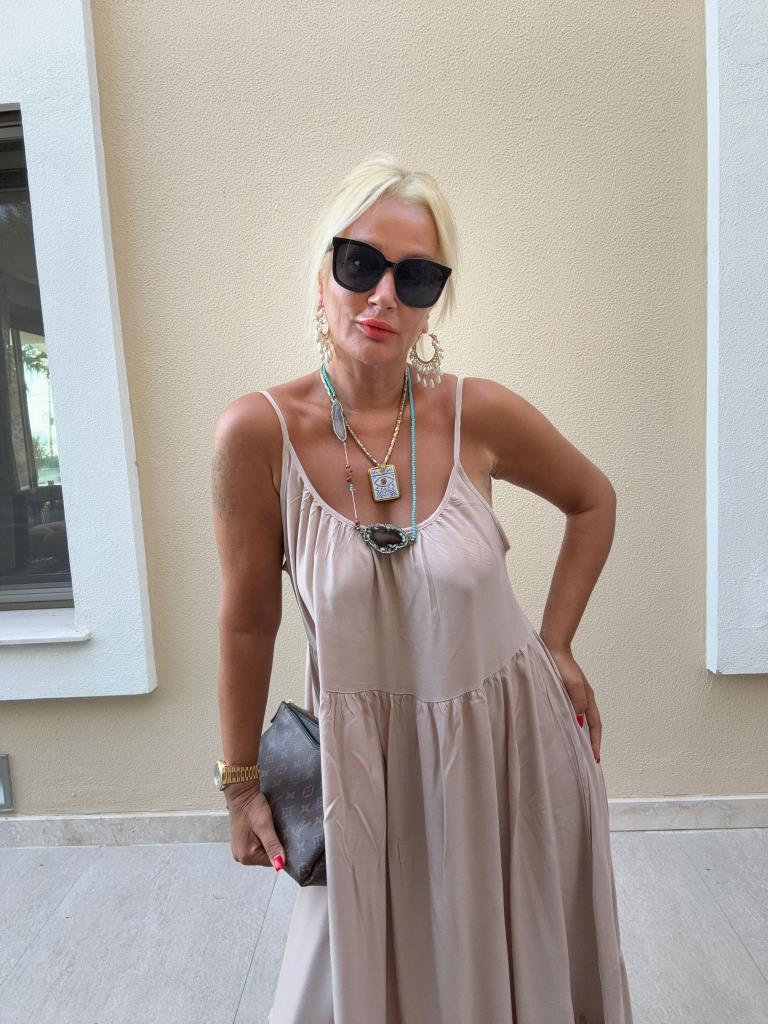 Capy Taş Rengi Elbise