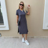 Carrie Antrasit Elbise