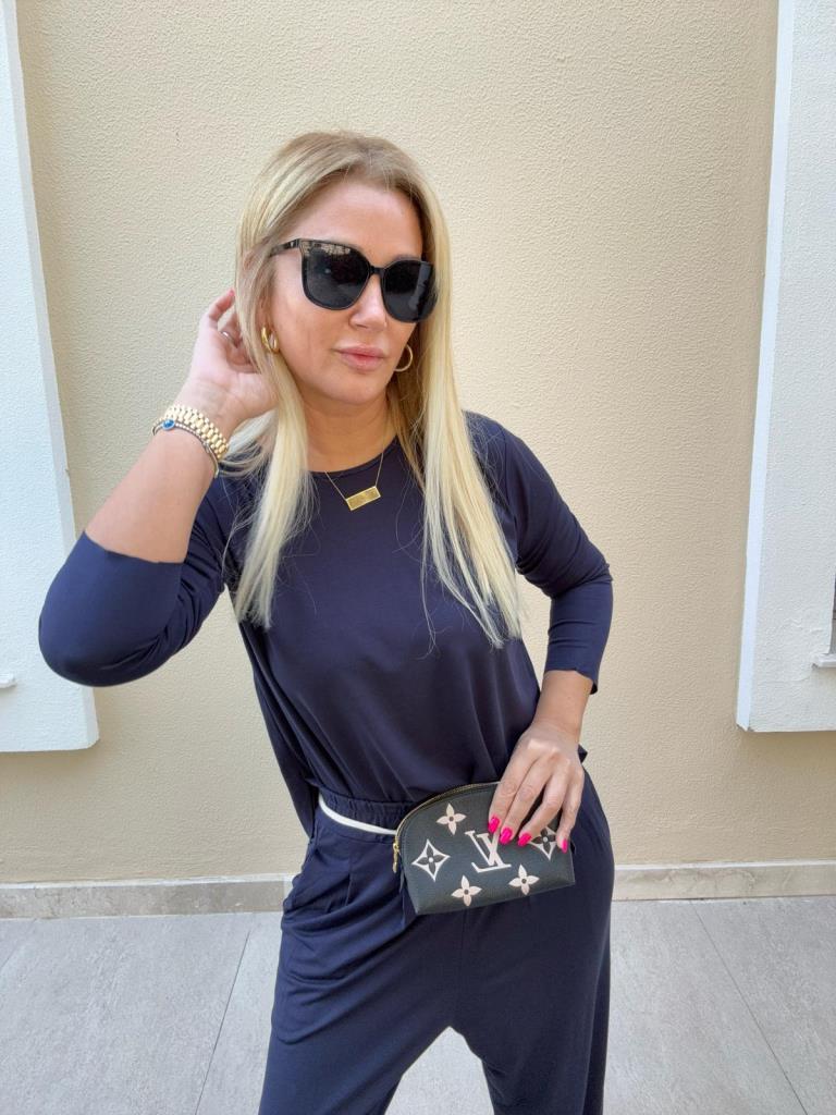 Cema Lacivert Modal Takım