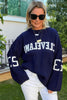 Cleve Örme Oversize Kazak Lacivert