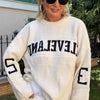 Cleve Örme Oversize Kazak Taş