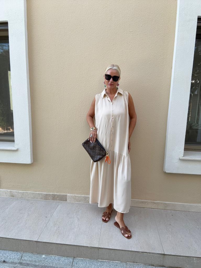 Costa Bej Gömlek Elbise