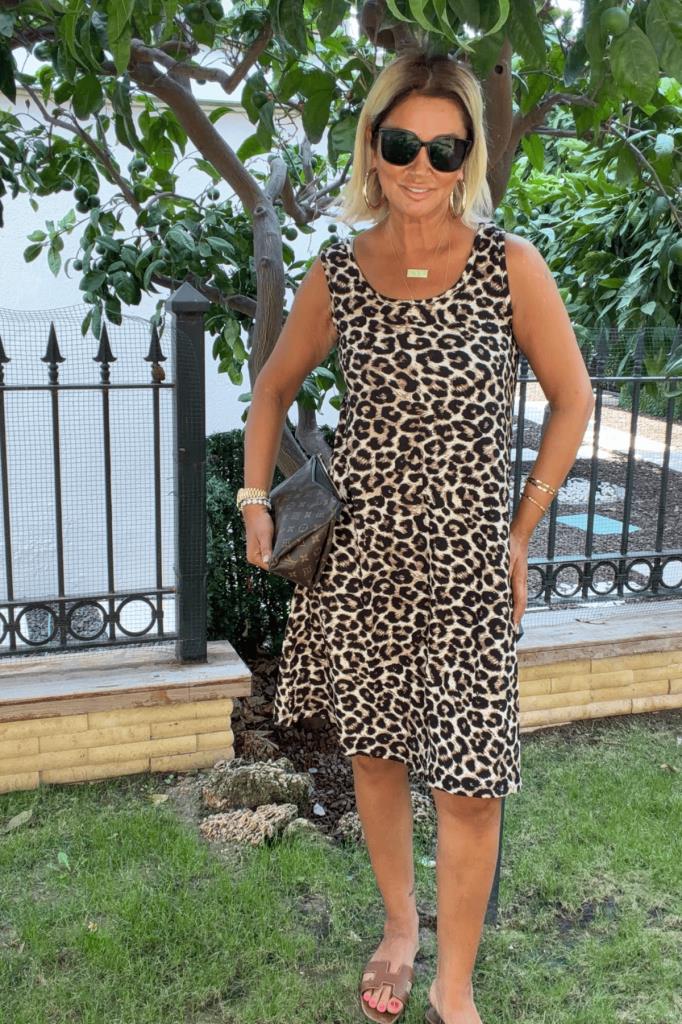 Daysi Leopar Desenli Elbise