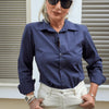 Debra Slim Fit Poplin Kumaş Gömlek Lacivert