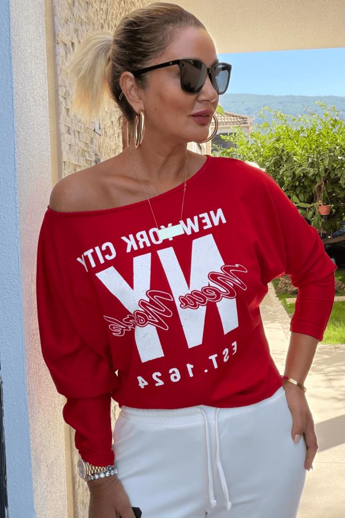 Emily Modal Bluz Kırmızı