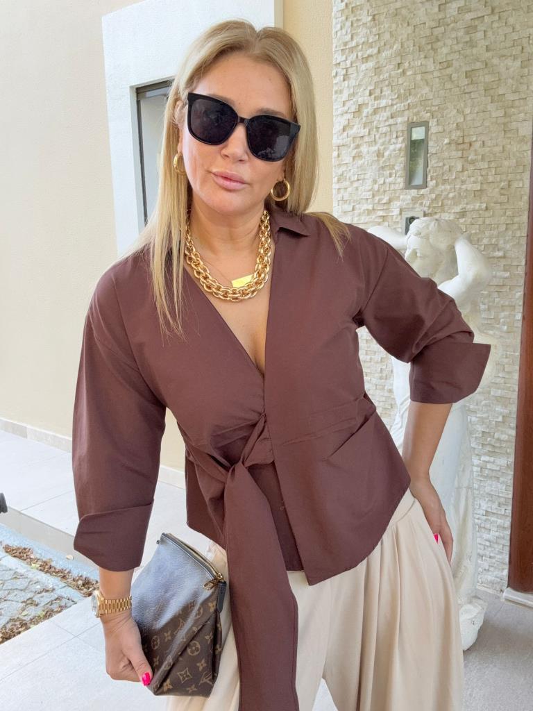 Fergie Kahve Gömlek