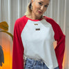 Firka Garnili Modal Bluz Kırmızı