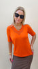 Foreo Turuncu Büyük Beden Triko